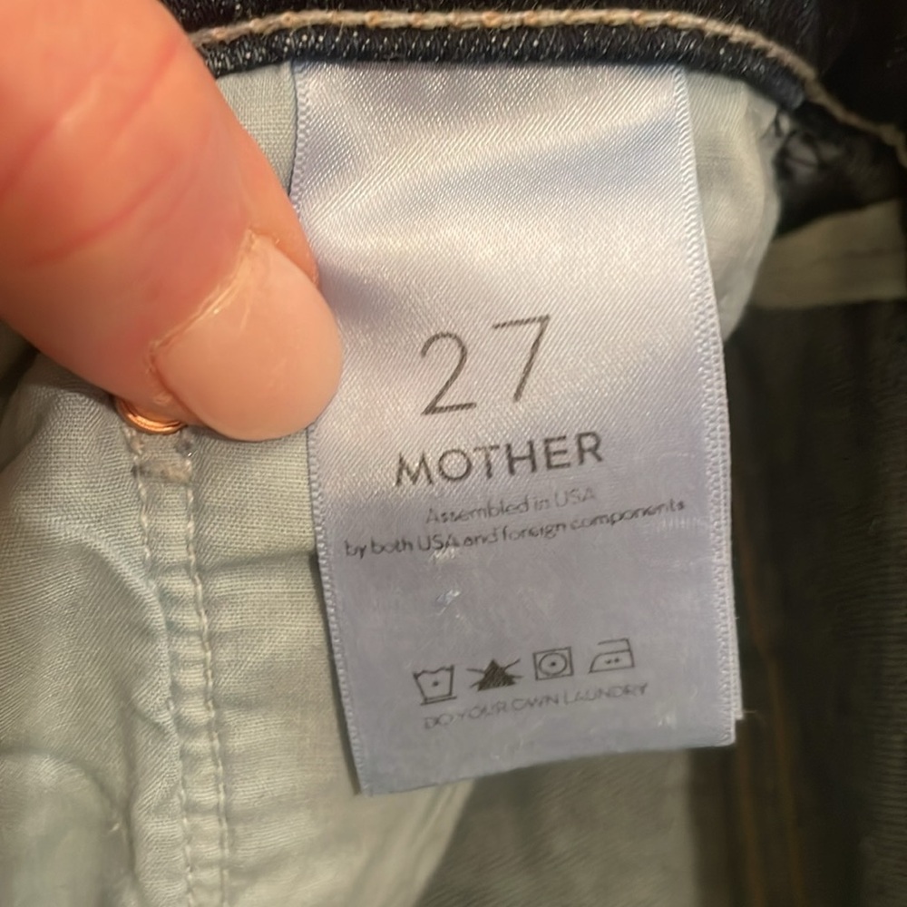 Dark Wash Women’s Jeans with Red Heart Pocket Accent - Picture 5 of 8